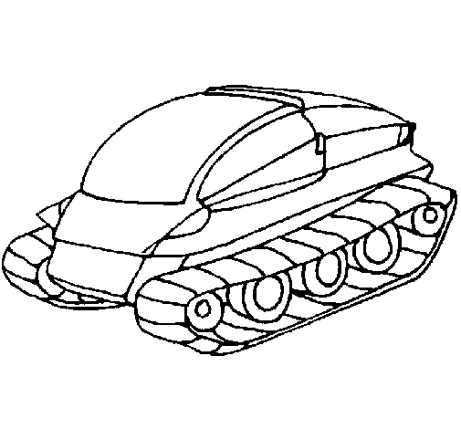 Dibujo de Nave tanque para Colorear