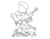 Dibujo de Niño cocinero