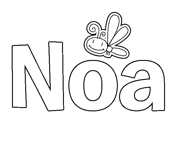 Dibujo de Noa para Colorear