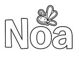 Dibujo de Noa para colorear