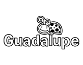 Dibujo de Nombre Guadalupe para colorear