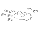 Dibujo de Nube 1 para colorear