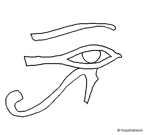 Dibujo de Ojo Horus para Colorear