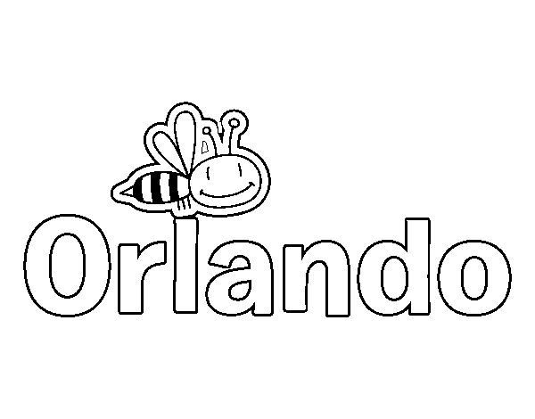 Dibujo de Orlando para Colorear