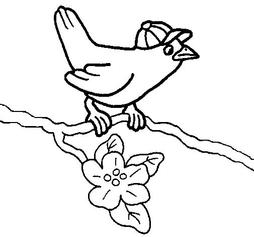 Dibujo de Pájaro 1 para Colorear