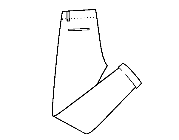 Dibujo de Pantalones de vestir para Colorear
