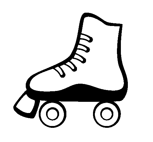 Dibujo de Patín sobre ruedas para Colorear