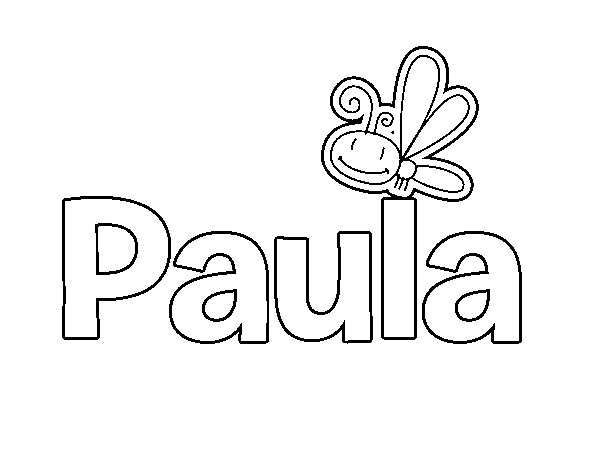 Dibujo de Paula para Colorear
