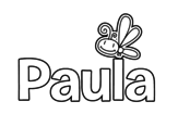 Dibujo de Paula para colorear