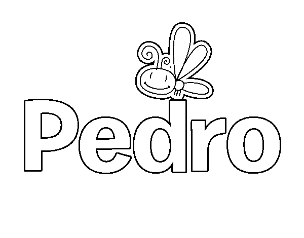 Dibujo de Pedro para Colorear