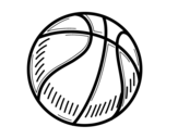 Dibujo de Pelota de baloncesto para colorear