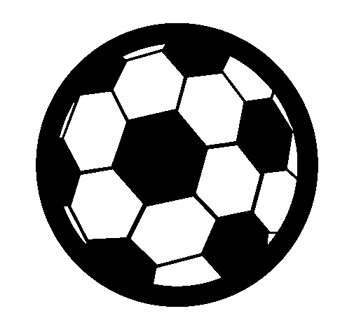 Dibujo de Pelota de fútbol III para Colorear 
