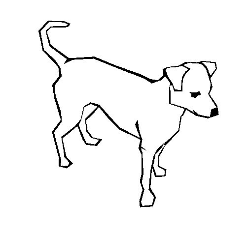 Dibujo de Perro 6a para Colorear 