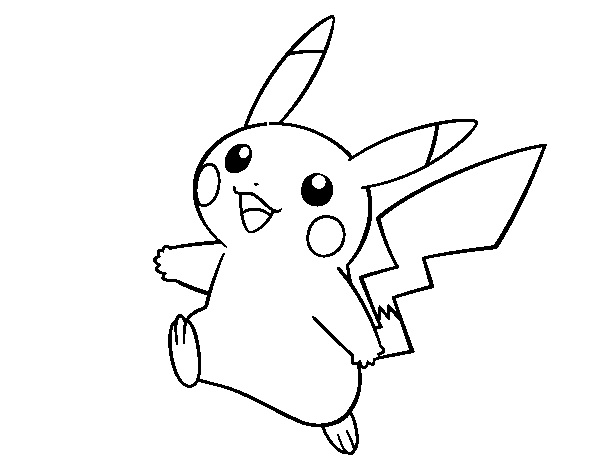 Dibujo de Pikachu en Pokémon Art Academy para Colorear