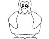 Dibujo de Pingüino 1 para colorear