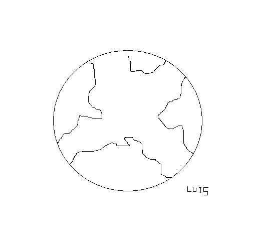 Dibujo de Planeta tierra 2 para Colorear