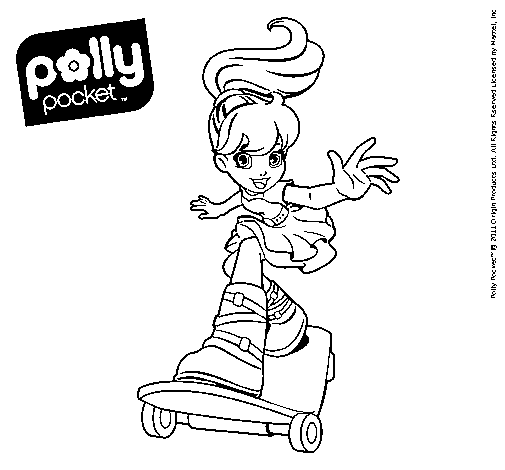 Dibujo de Polly Pocket 7 para Colorear