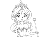 Dibujo de Princesa mágica