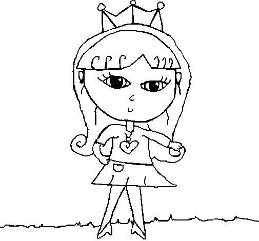Dibujo de Princesa para Colorear