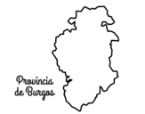 Dibujo de Provincia de Burgos para colorear