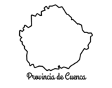 Dibujo de Provincia de Cuenca para colorear