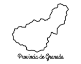 Dibujo de Provincia de Granada para colorear