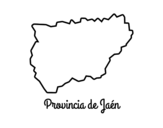 Dibujo de Provincia de Jaén para colorear