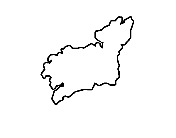 Dibujo de Provincia de La Coruña para Colorear