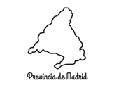Dibujo de Provincia de Madrid para colorear