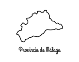 Dibujo de Provincia de Málaga para colorear
