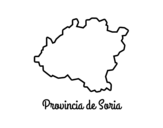 Dibujo de Provincia de Soria para colorear