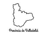 Dibujo de Provincia de Valladolid para colorear