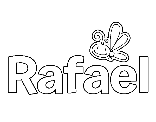 Dibujo de Rafael para Colorear