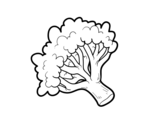 Dibujo de Rama de brócoli para colorear