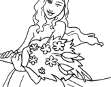 Dibujo de Ramo de flores 2 para colorear