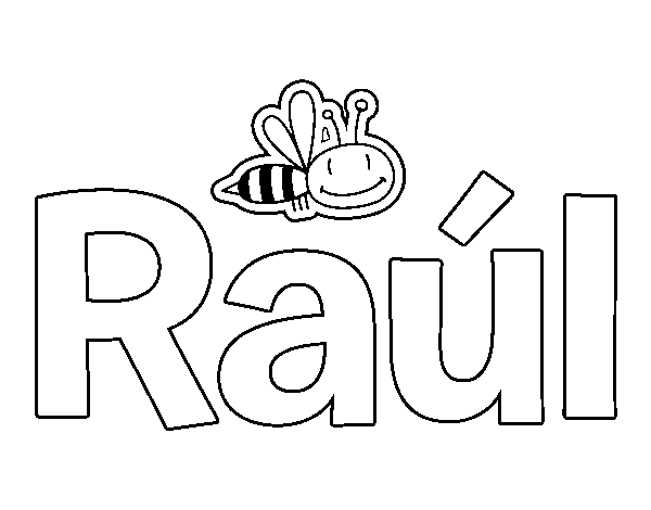 Dibujo de Raúl para Colorear
