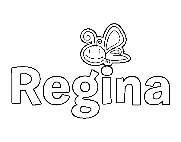 Dibujo de Regina para Colorear