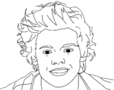 Dibujo de Retrato de Harry Styles