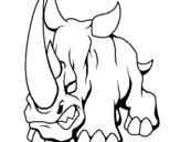 Dibujo de Rinoceronte II para colorear