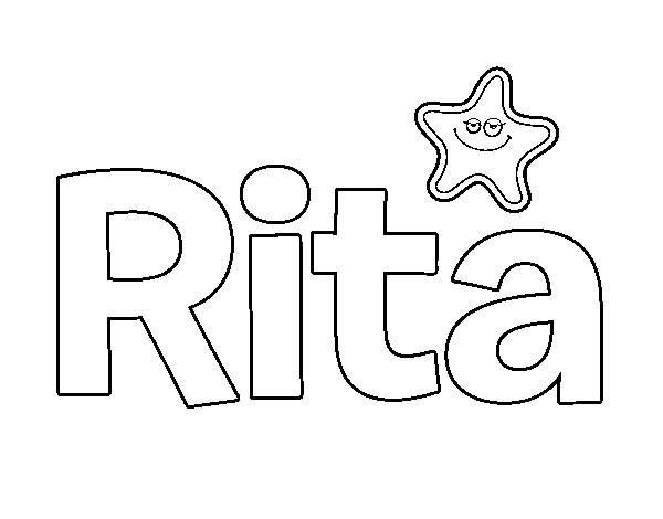 Dibujo de Rita para Colorear
