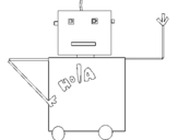 Dibujo de Robot 4 para colorear