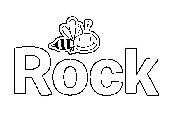 Dibujo de Rock para Colorear