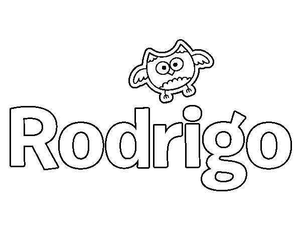 Dibujo de Rodrigo para Colorear
