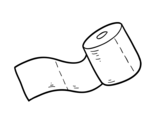 Dibujo de Rollo de papel higiénico para colorear