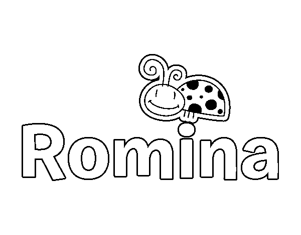 Dibujo de Romina para Colorear