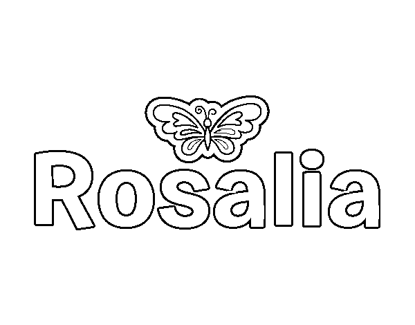 Dibujo de Rosalia para Colorear