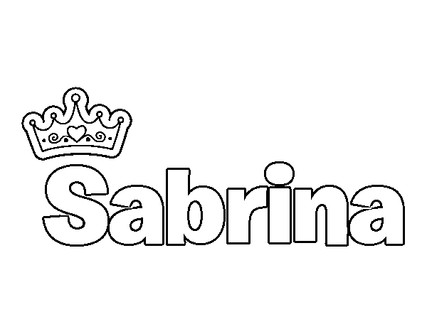Dibujo de Sabrina para Colorear