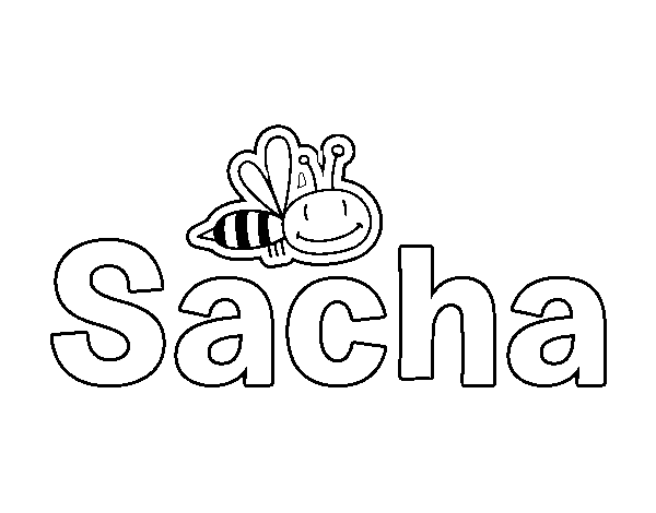 Dibujo de Sacha para Colorear