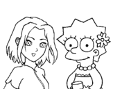 Dibujo de Sakura y Lisa