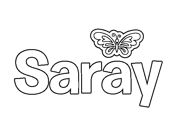 Dibujo de Saray para Colorear